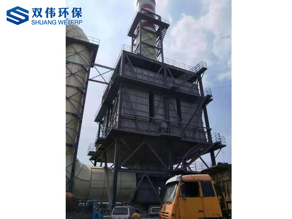 720管濕電除塵安裝現(xiàn)場(chǎng)